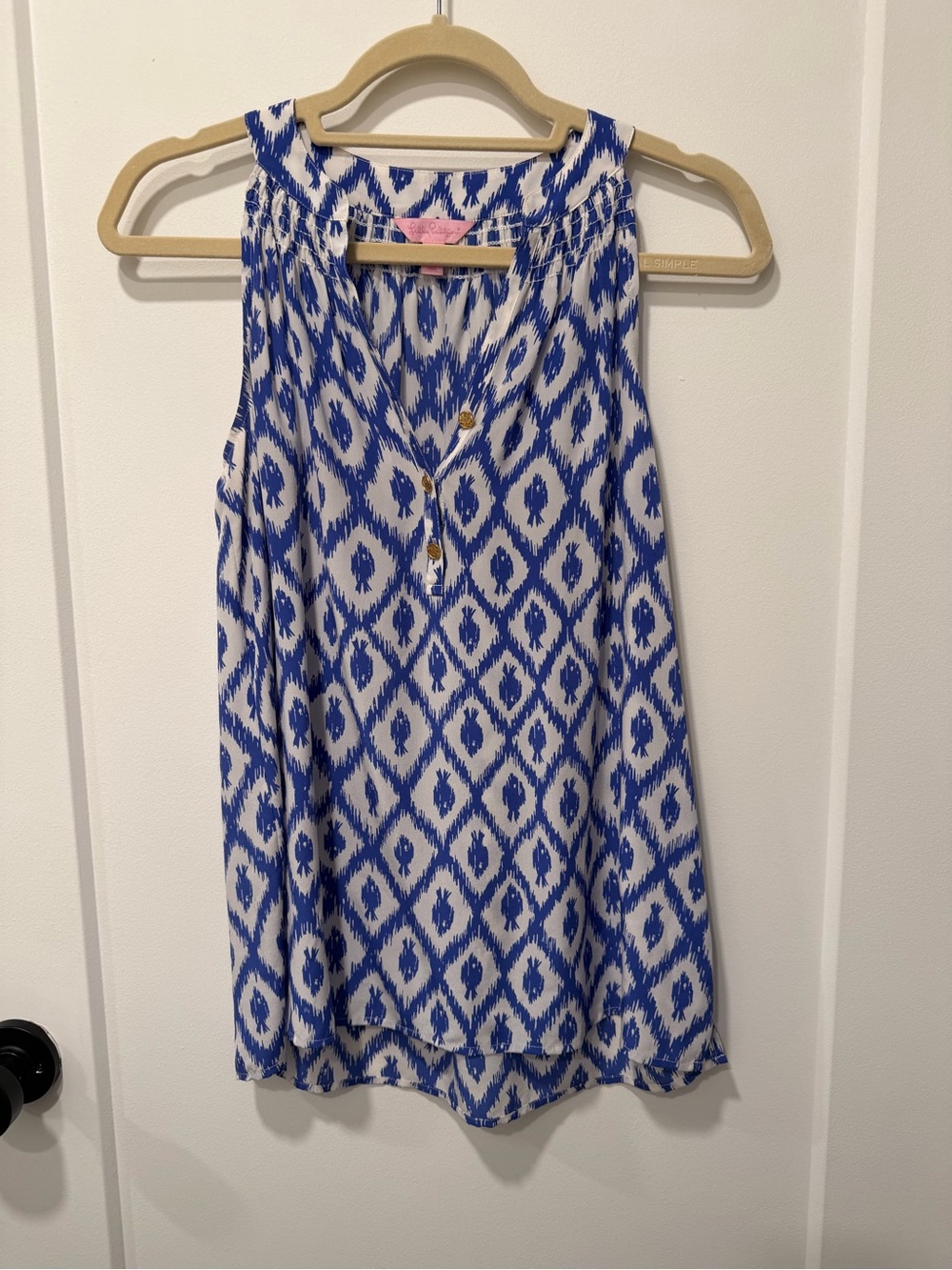 Lilly Pulitzer Sleeveless Elsa Top, Size XS